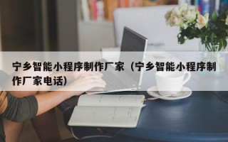 淮南宁乡智能小程序制作厂家（宁乡智能小程序制作厂家电话）